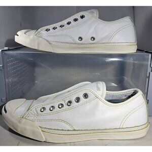 Converse Jack Parcell OX Unisex White Low Top Slip-On Shoe Size M6.5/ W8.5